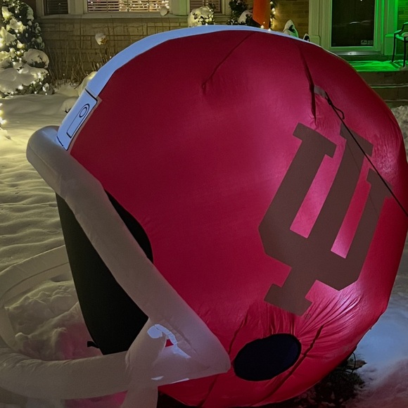 Red Inflatable Helmet with IU Logo